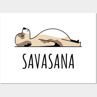 Yoga Dog Lover Savasana Sleeping Namaste Puppy Doggy Doga Posters and Art